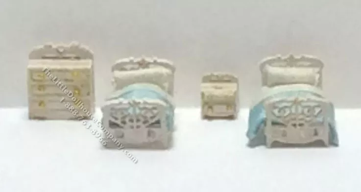 1:144 Scale 4pc Victorian Children's Bedroom Kit