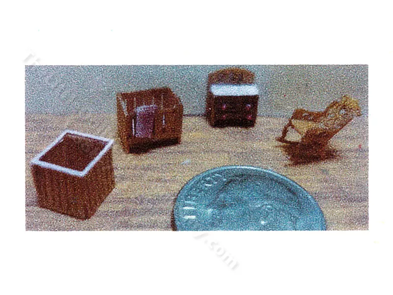 1:144 Scale 4pc Victorian Nursery Kit
