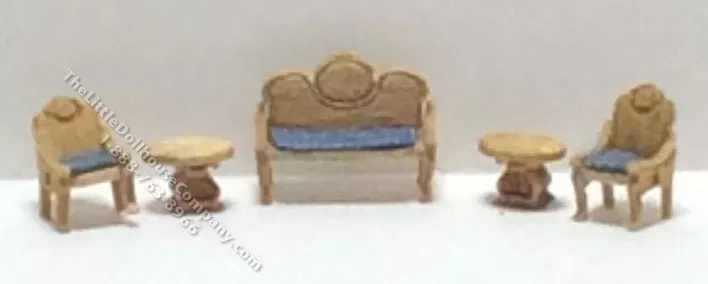 1:144 Scale 5pc Victorian Living Room Kit